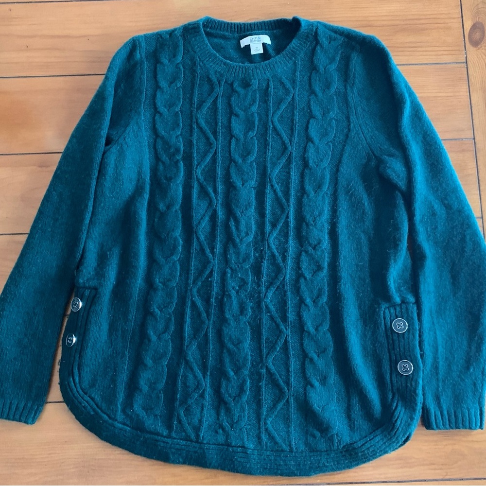 Reduced!!! Croft &Barrow Sweater with button accents